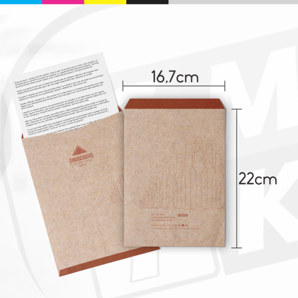 Detalhes do produto Envelope Meio Saco - 16,7x22 - Kraft 135g
