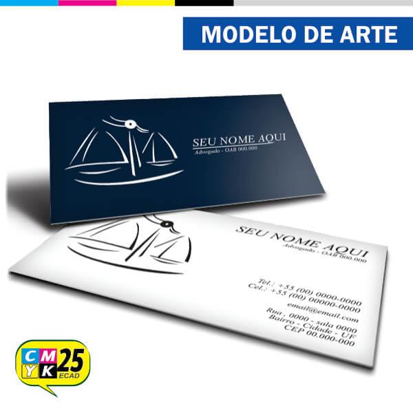 Cartão de Visita Advogado - Azul