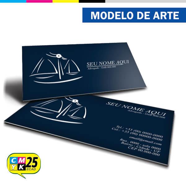 Cartão de Visita Advogado - Azul