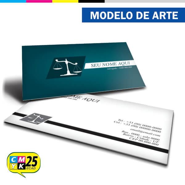 Cartão de Visita Advogado - Verde