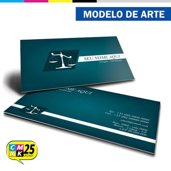 Cartão de Visita Advogado - Verde
